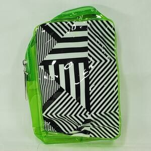Paul Mitchell Geometric Cosmetic Travel Bag Green
